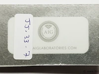 Sapphire 3.89ct aig certified - afbeelding 2 van  3