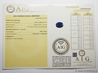 Sapphire 3.89ct aig certified - afbeelding 3 van  3