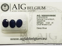 Sapphire 3.93ct aig certified