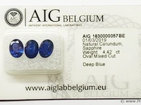 Sapphire 4.38ct aig certified