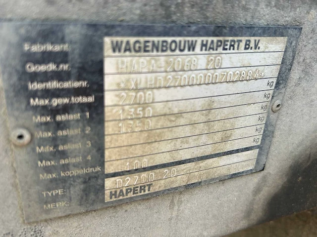 Saris 2007 kipper plateauwagen aanhangwagen - afbeelding 13 van  15