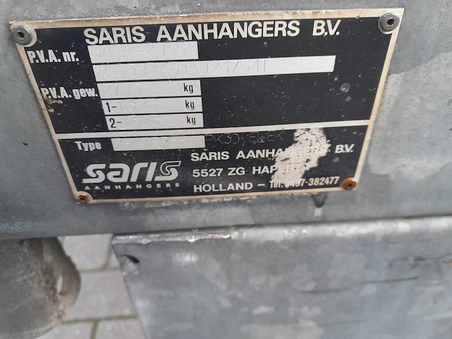 Saris aanhangwagen - afbeelding 9 van  9