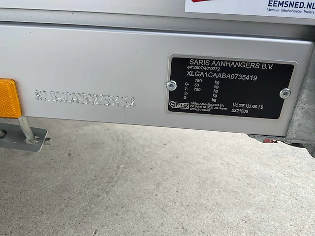 Saris bagage aanhangwagen - afbeelding 3 van  11