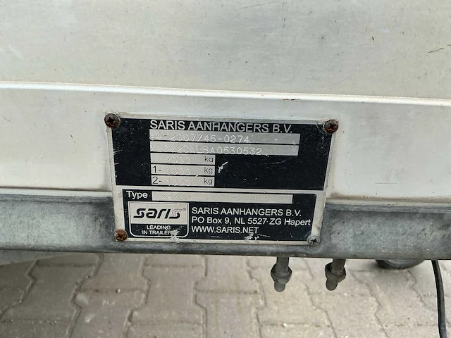 Saris c2000 aanhangwagen - afbeelding 9 van  9