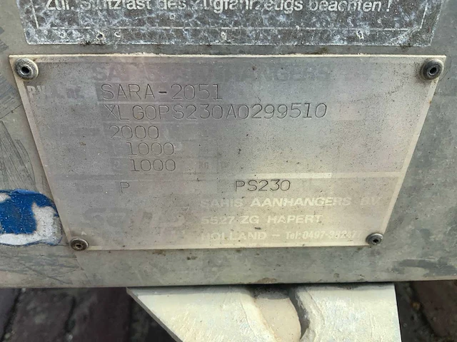 Saris plateauw aanhangwagen - afbeelding 7 van  7