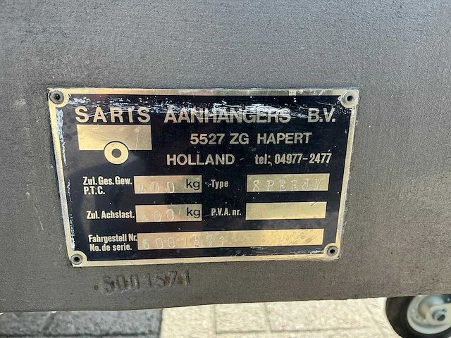 Saris speedy bagage aanhangwagen - afbeelding 8 van  16