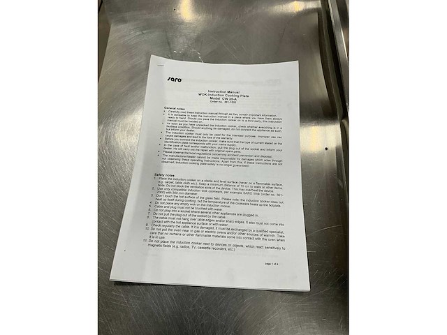 Saro cw 25-a inductie wok - afbeelding 6 van  8