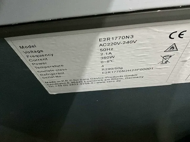 Saro e2r1770n3 koelwerkbank - afbeelding 7 van  7