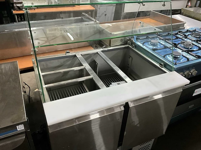 Saro es900 c saladette met glasopbouw - afbeelding 3 van  10