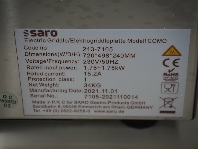 Saro gastro-products gmbh - afbeelding 8 van  8
