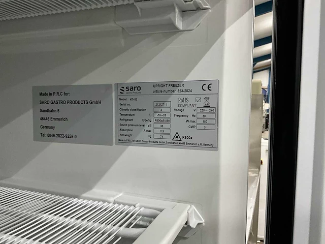 Saro ht 400 vrieskast - afbeelding 5 van  6
