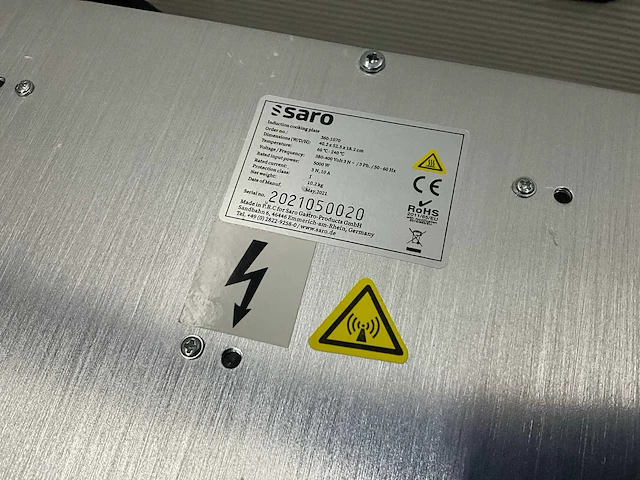 Saro inductie kookplaat - afbeelding 7 van  7