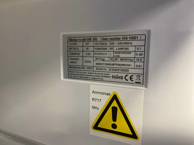 Saro mb30u minibar - afbeelding 8 van  8