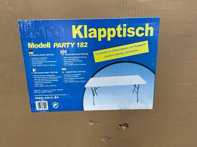 Saro party 182 kunststof klaptafel - afbeelding 5 van  5