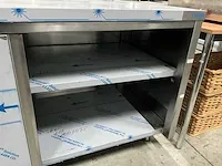 Saro rvs werktafel met onderkast - afbeelding 4 van  7