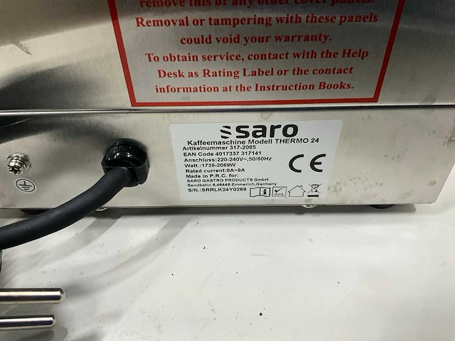Saro thermo 24 koffiemachine - afbeelding 8 van  8