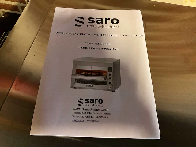 Saro ts-7000 pizza doorloop oven - afbeelding 10 van  10
