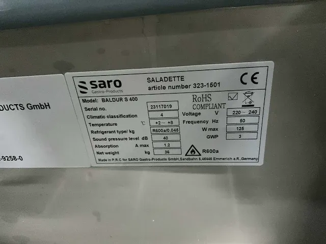 Saro vivia s 401 saladette - afbeelding 5 van  6