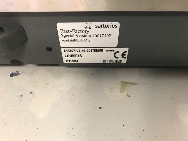 Sartorius le16001s laboratorium weegschaal - afbeelding 3 van  5