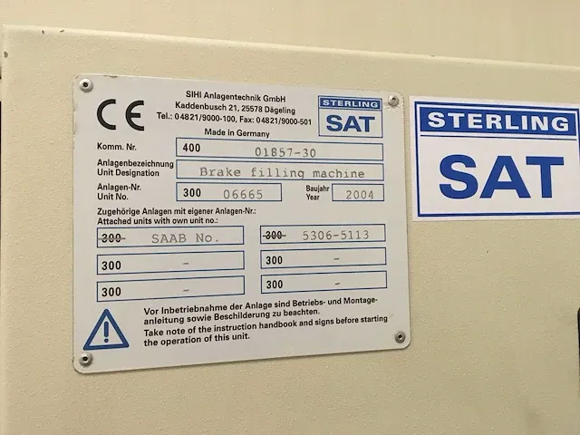 Sat sterling automatic brake filling system - afbeelding 4 van  9