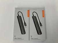 Satechi - usb-c slim v2 multiport adapter (2x) - afbeelding 1 van  2