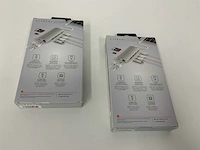 Satechi 8-in-1 usb-c hub multiport adapter v2, hdmi 4k, 115w pd charging, 3 usb-a, ethernet, micro/sd card readers, silver (2x) - afbeelding 2 van  2