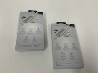 Satechi 8-in-1 usb-c hub multiport adapter v2, hdmi 4k, 115w pd opladen, 3 usb-a, ethernet, micro/sd-kaartlezers, zilver (2x) - afbeelding 2 van  2