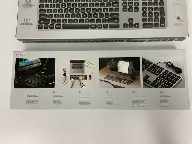 Satechi aluminum wired keyboard & slim w3 wired backlit keyboard (2x) - afbeelding 2 van  3