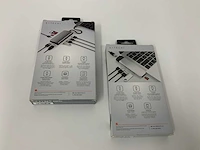 Satechi type-c multimedia adapter 4k hdmi, mini dp, usb-c pd, gigabit ethernet, usb 3.0, micro/sd-kaartsleuven (spacegrijs) (2x) - afbeelding 2 van  2