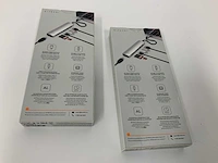 Satechi usb c hub 7-in-1 multiport adapter with 4k hdmi, 60w usb-c pd charging, 2x usb-a, ethernet, micro/sd card reader, silver (2x) - afbeelding 2 van  2