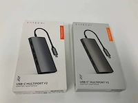 Satechi usb-c multiport v2 adapter (2x) - afbeelding 1 van  2