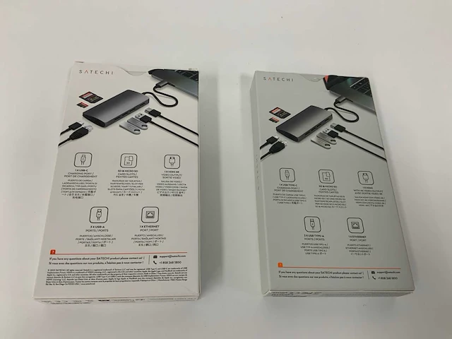 Satechi usb-c multiport v2 adapter (2x) - afbeelding 2 van  2