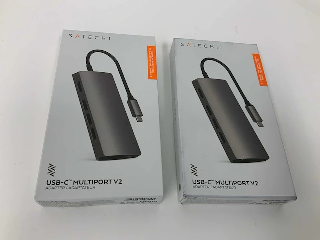 Satechi usb-c multiport v2 adapter (2x) - afbeelding 1 van  2