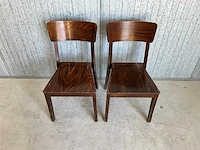 Satelliet - houten caféstoel (8x) - afbeelding 1 van  6