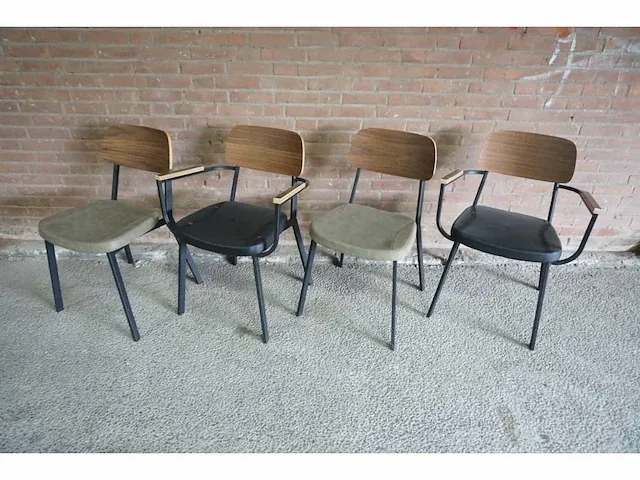 Satelliet - jody plywood sc/ac - restaurantstoel (4x) - afbeelding 1 van  5