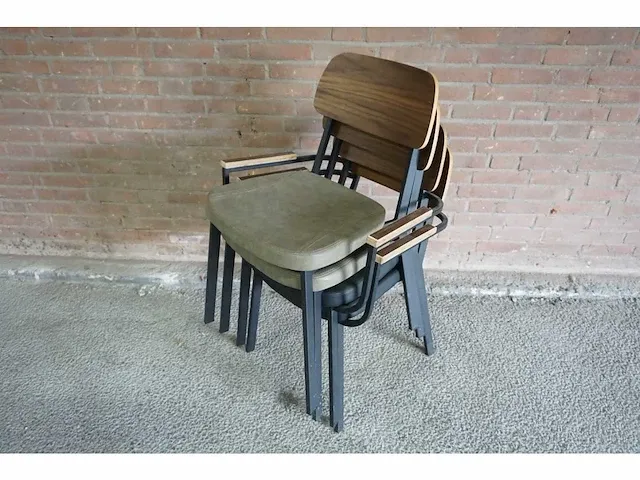 Satelliet - jody plywood sc/ac - restaurantstoel (4x) - afbeelding 5 van  5