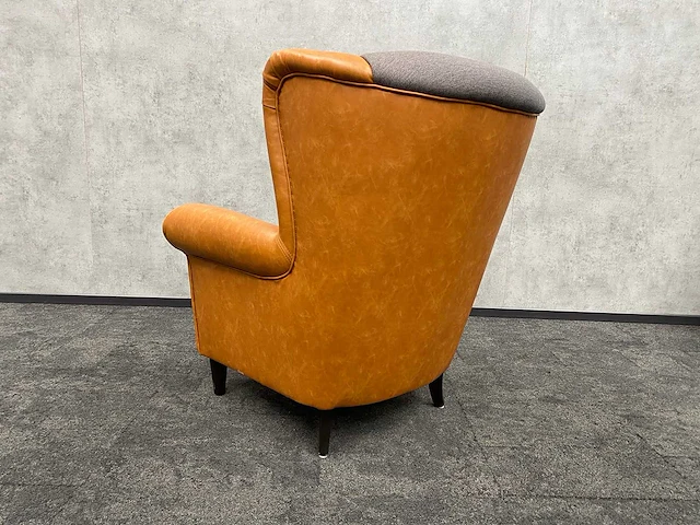 Satelliet - relax fauteuil - cognac, grijs - afbeelding 2 van  10