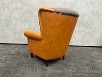 Satelliet - relax fauteuil - cognac, grijs - afbeelding 2 van  10