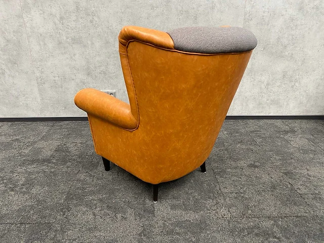 Satelliet - relax fauteuil - cognac, grijs - afbeelding 3 van  10