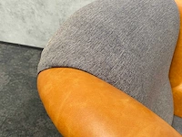 Satelliet - relax fauteuil - cognac, grijs - afbeelding 4 van  10