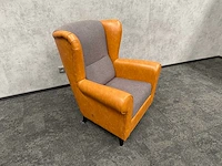 Satelliet - relax fauteuil - cognac, grijs - afbeelding 6 van  10