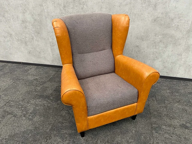 Satelliet - relax fauteuil - cognac, grijs - afbeelding 7 van  10