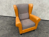 Satelliet - relax fauteuil - cognac, grijs - afbeelding 7 van  10