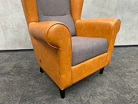 Satelliet - relax fauteuil - cognac, grijs - afbeelding 9 van  10