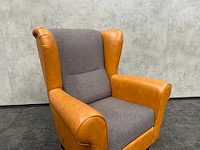 Satelliet - relax fauteuil - cognac, grijs - afbeelding 10 van  10