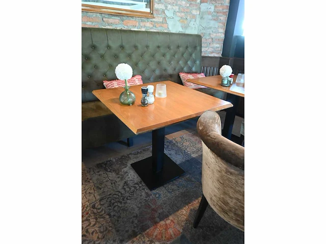 Satelliet complete restaurantset met treinbank - afbeelding 8 van  11