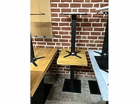 Satelliet eikenhouten restauranttafel (2x) - afbeelding 9 van  9