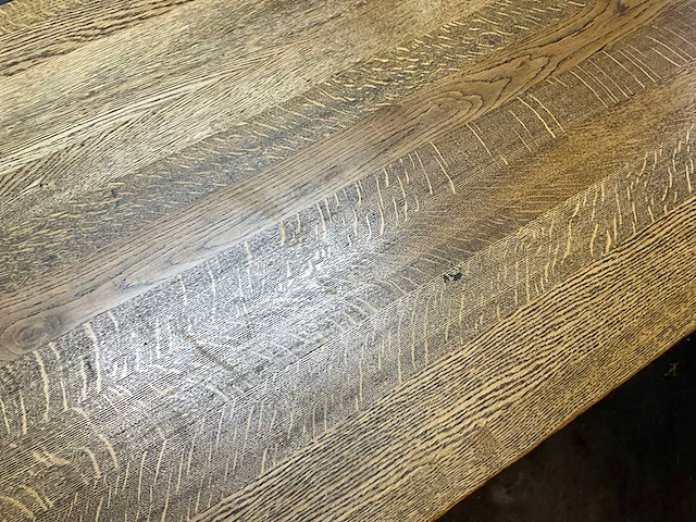 Satelliet eikenhouten restauranttafel (3x) - afbeelding 3 van  7