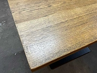 Satelliet eikenhouten restauranttafel (4x) - afbeelding 5 van  7