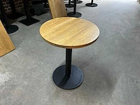Satelliet eikenhouten restauranttafel (4x) - afbeelding 1 van  7